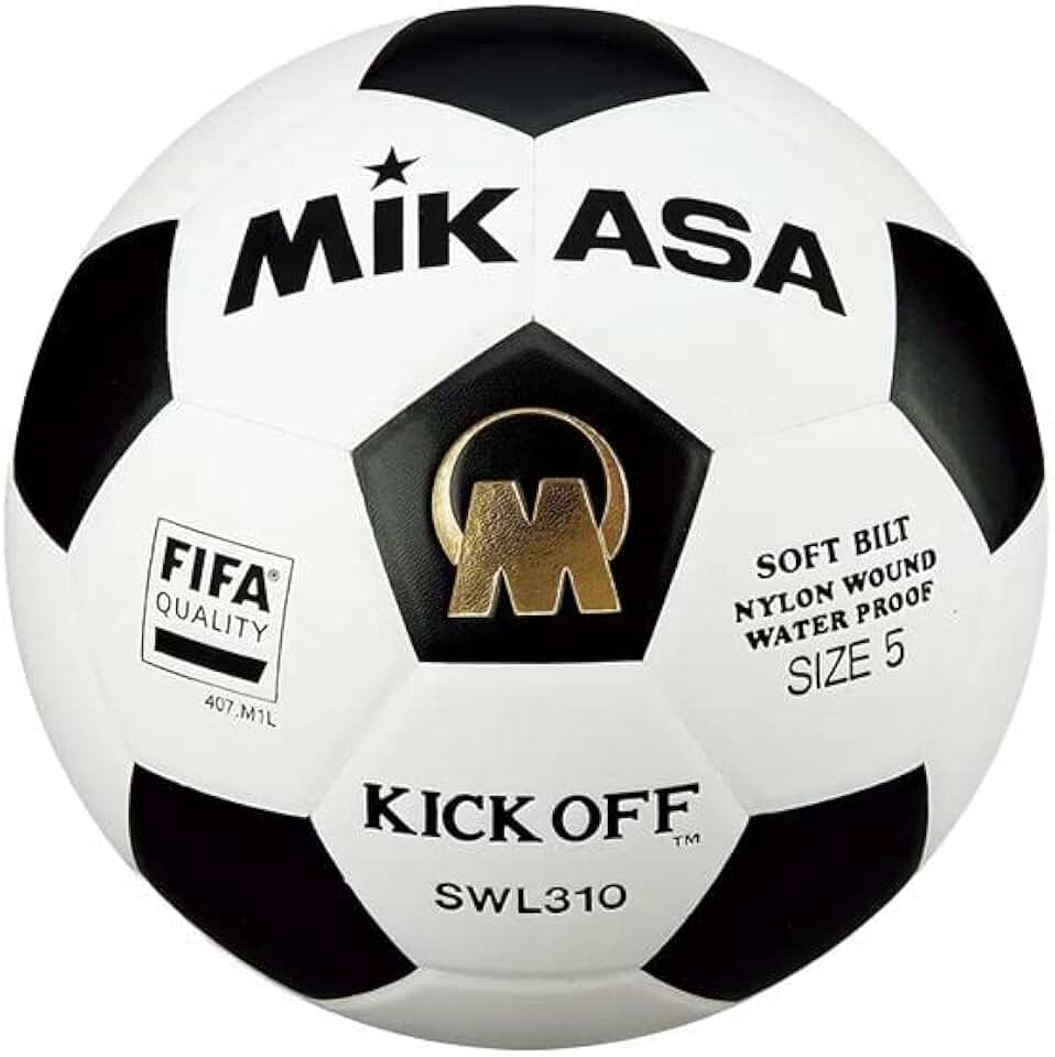 MIKASA Bola de Futevôlei SWL310, Amarela e Preta