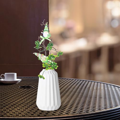 Trèfle artificiel de Saint-Patrick : bouquet plastique de 34 cm