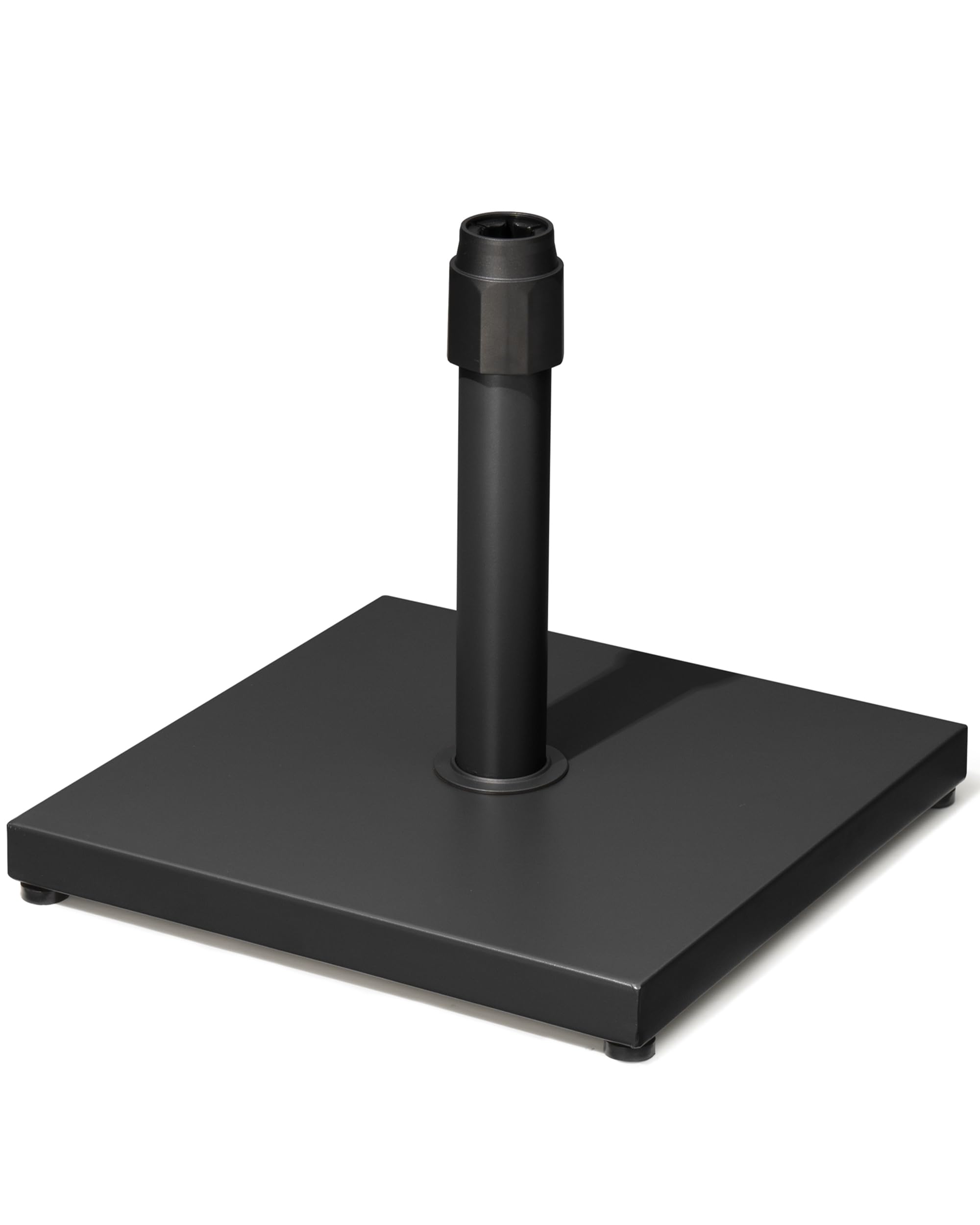 45lbs Patio Umbrella Base - Heavy Duty Outdoor Patio Market Umbrella Stand for Deck, Poolside, Balcony, Wind-Resistant Design,Black