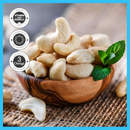Image of Aldeira Whole Raw Cashews | 450 Gram Jar | Kaju Nuts | Plant Based Protein | Gluten-Free | Nutty Flavor | Healthy Snack | Rich Delicious Taste