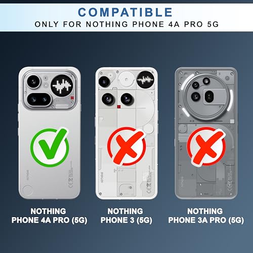 Image of CEDO Backcover for Nothing Phone 4a Pro (5G) | Camera Protection Bump Shockproof Edge | Ultra Hybrid Transparent Acrylic Clear TPU+PC Hard Backcase Cover (Black)