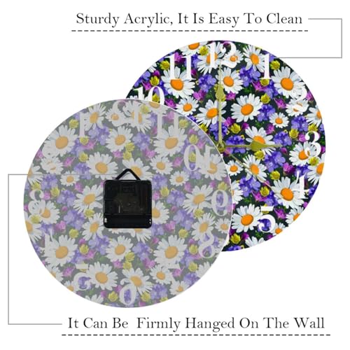Horloge murale silencieuse à quartz pour bureau sans distraction - 6