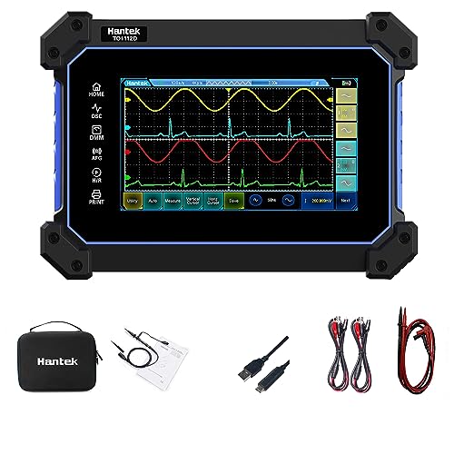 Hantek TO1112D Touch-Screen Digital Oszilloskop 2 Kanäle 110 MHz Hanheld Tablette Digital Oszilloskop + Multimeter + Signalquelle
