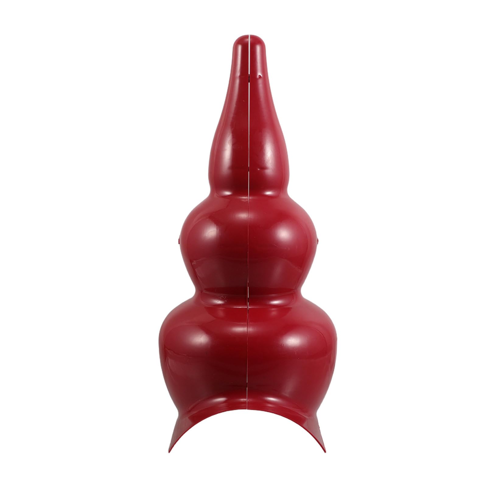 Décoration toiture gourde traditionnelle rouge pour pavillon de jardin hexagonal