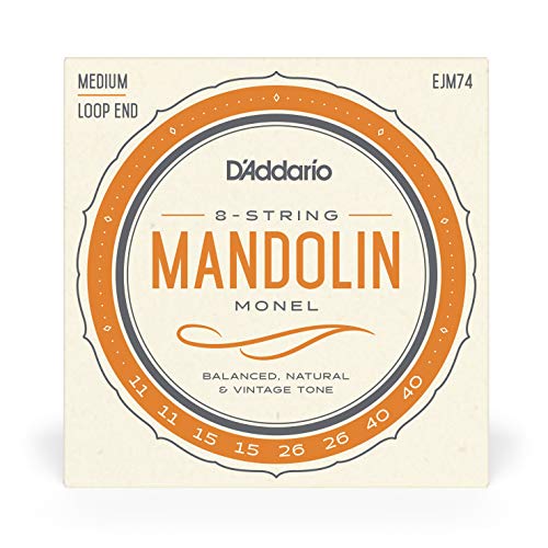 D’Addario Cordes D’Addario EJM74 Monel Mandoline, Medium, 11-40 - Les Beatles, Paul McCartney, John Lennon, RIngo Starr, George Harrison D'Addario Cordes D'Addario EJM74 Monel Mandoline, Medium, 11-40 – Image 3