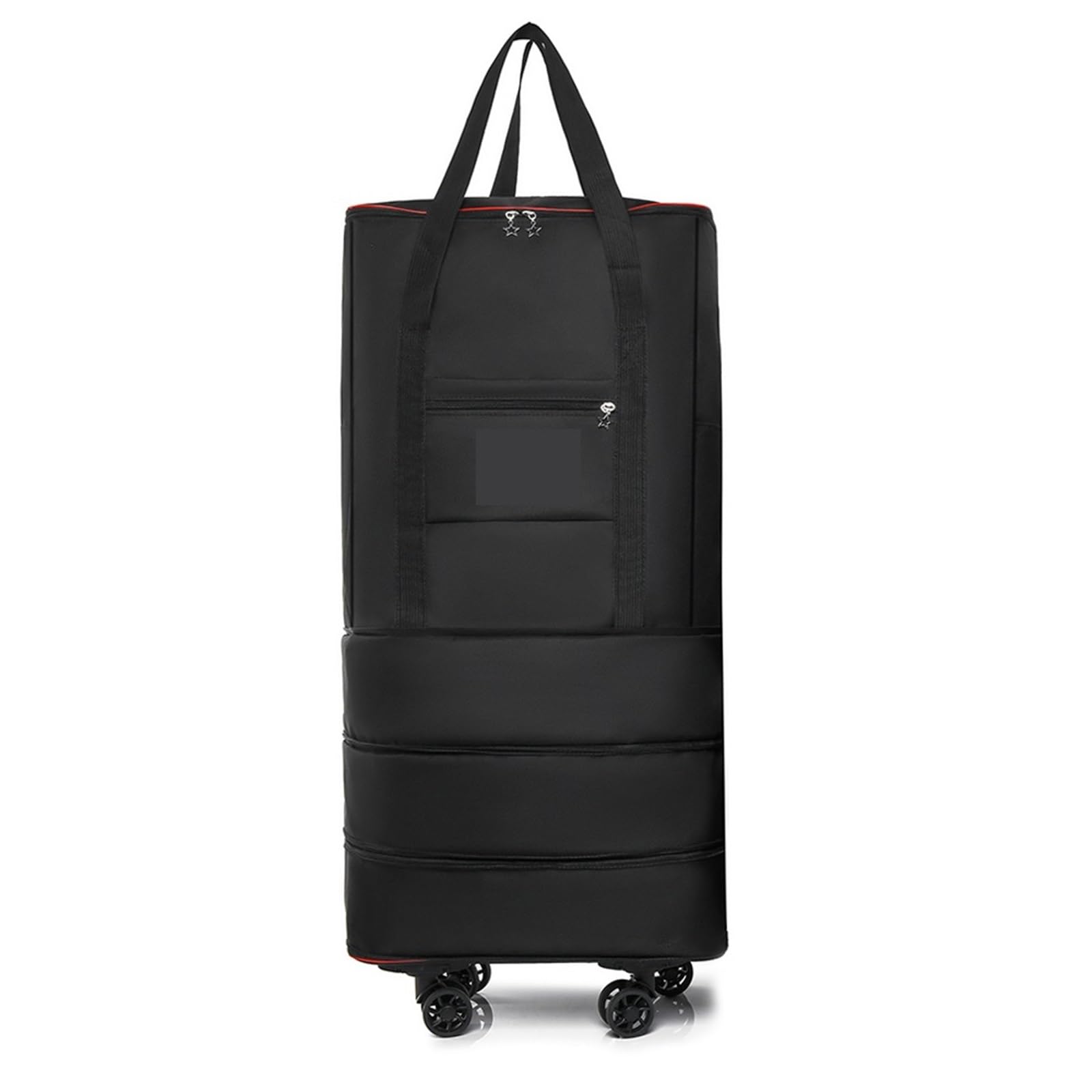 Zaino da viaggio con ruote staccabili, scomparti multipli e regolabile for uso lavorativo o turistico, borsa for il fine settimana Per Viaggiare(Black)