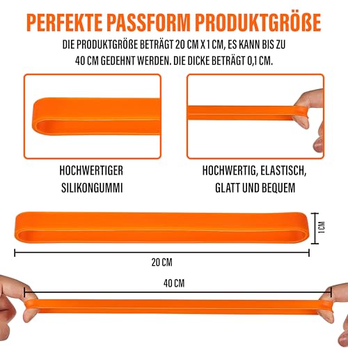 Moreik Gummibänder Breit, Dicke Gummis, Haushaltsgummis Gemischt, Große Gummiringe (10 Stück)