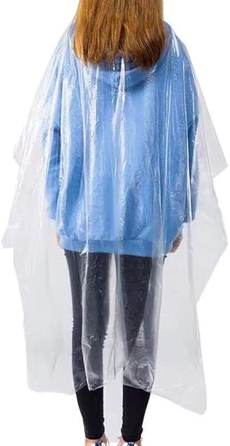 VAINECHAY 100pcs Disposable Hair Cutting Apron Hair Salon Cape Protective Coveralls Gowns Waterproof Protection Overalls Capes Transparent Cloth 35.4" x 51"