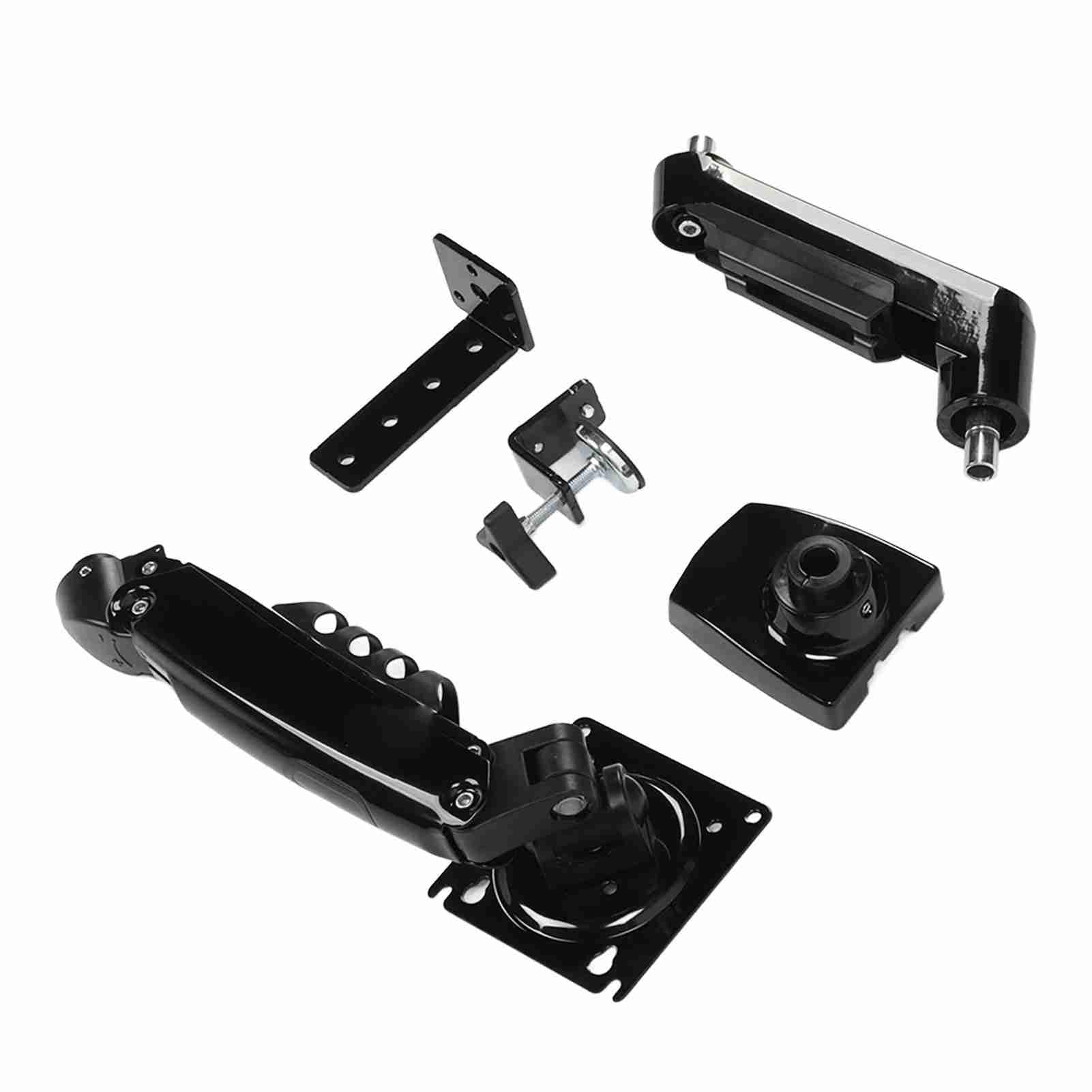 Supporto per Monitor Singolo, Supporto da Scrivania Regolabile per Monitor per Monitor da 17 a 30 Pollici, con Clip, Supporto da Scrivania per Monitor per Impieghi Gravosi, Può