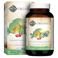 Garden of Life Calcium Supplement with Magnesium & Organic Vitamin D3 K2, Made from Whole Foods, Gluten-Free, 90 Count