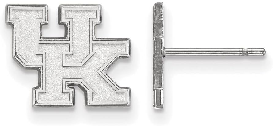 LogoArt 10k White Gold University of Kentucky XS Post Earrings 1W008UK