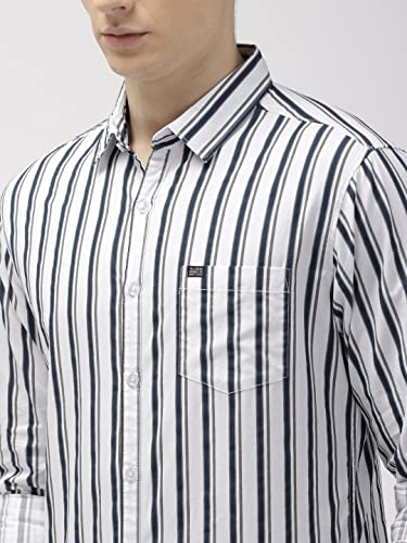 Image of The Indian Garage Co Men Slim Fit Checkered Full Sleeves Spread Collar Cotton Casual Shirt