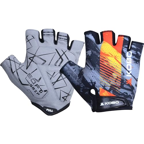 Kobo Gym Gloves WTG-71 for Men and Women, Gloves for Professional Weightlifting, Fitness Training and Workout