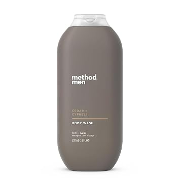 Method Men Body Wash, Cedar + Cypress, Paraben and Phthalate Free, 18 fl oz Pack of 1