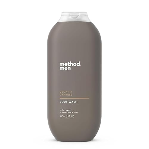 Jabón para el cuerpo Method Men, Cedro + Cipres, Libre de parabenos y ftalatos, 18 fl oz (Paquete de 1)