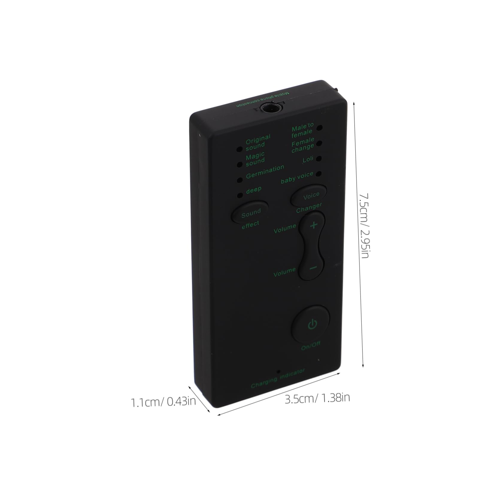 Gadpiparty Mini Portable Voice Modulation Device Multifunctional Sound Card for Live Streaming Recording Changing Accessory for Mobile Computer Lightweight Audio