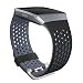SKYLET Bands Compatible with Fitbit Ionic, Soft Silicone Breathable Replacement Wristband Compatible with Fitbit Ionic Smart Watch with Buckle (No Tracker)
