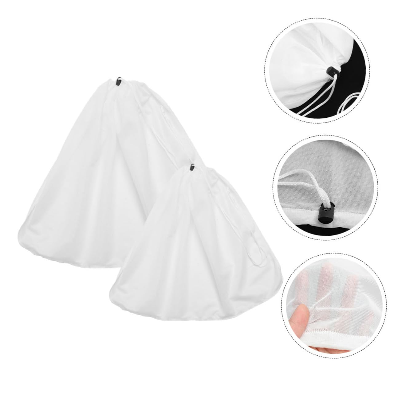 VINTORKY 2pcs Small Mesh Bags for Juice Cold Brew Strainer for Juicing Reusable Brew Bag Fine Mesh Sieve for Wine Making