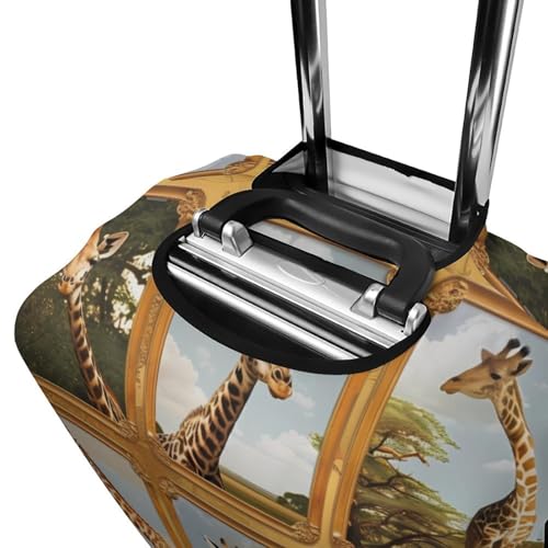 Animal Giraffe Travel Luggage Cover Suitcase Protector Anti-scratch Suitcase Cover Washable Baggage Covers S3