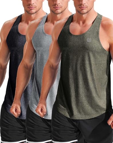 NELEUS Men's Gym Workout Running Tank Top Sleeveless Athletic Shirts