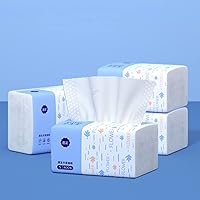 Vista 9 de Paquete de 4 pañuelos faciales suaves pequeños, papel higiénico, servilleta desechable, funda de bolsa, no caja, material de fibra de pulpa