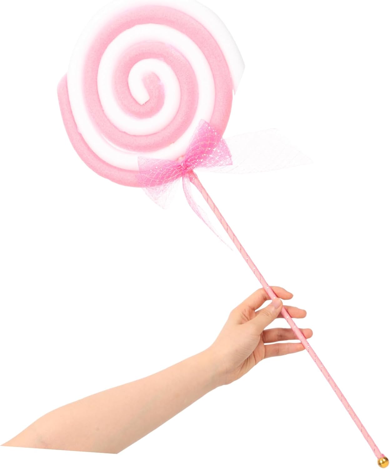 IMIKEYA 2pcs Lollipop Prop, Artificial Lollipops Realistic Fake Lollipop Models Large Candy Ornaments Lollipop Prop Carnival Cosplay Decoration for Christmas Party Favors Pink