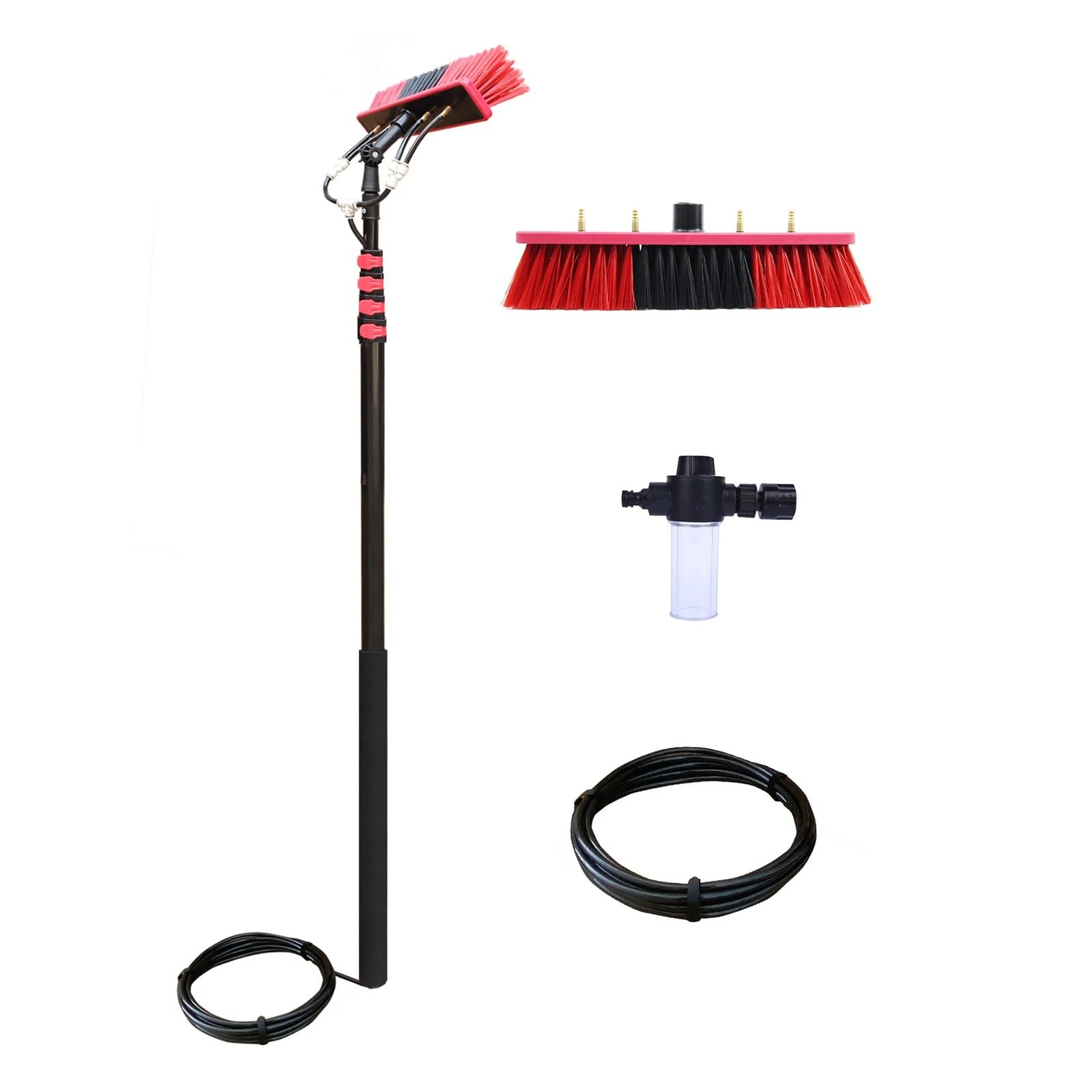 Equipement de lavage 20FT télescopique pour entretien vitres et balai à eau