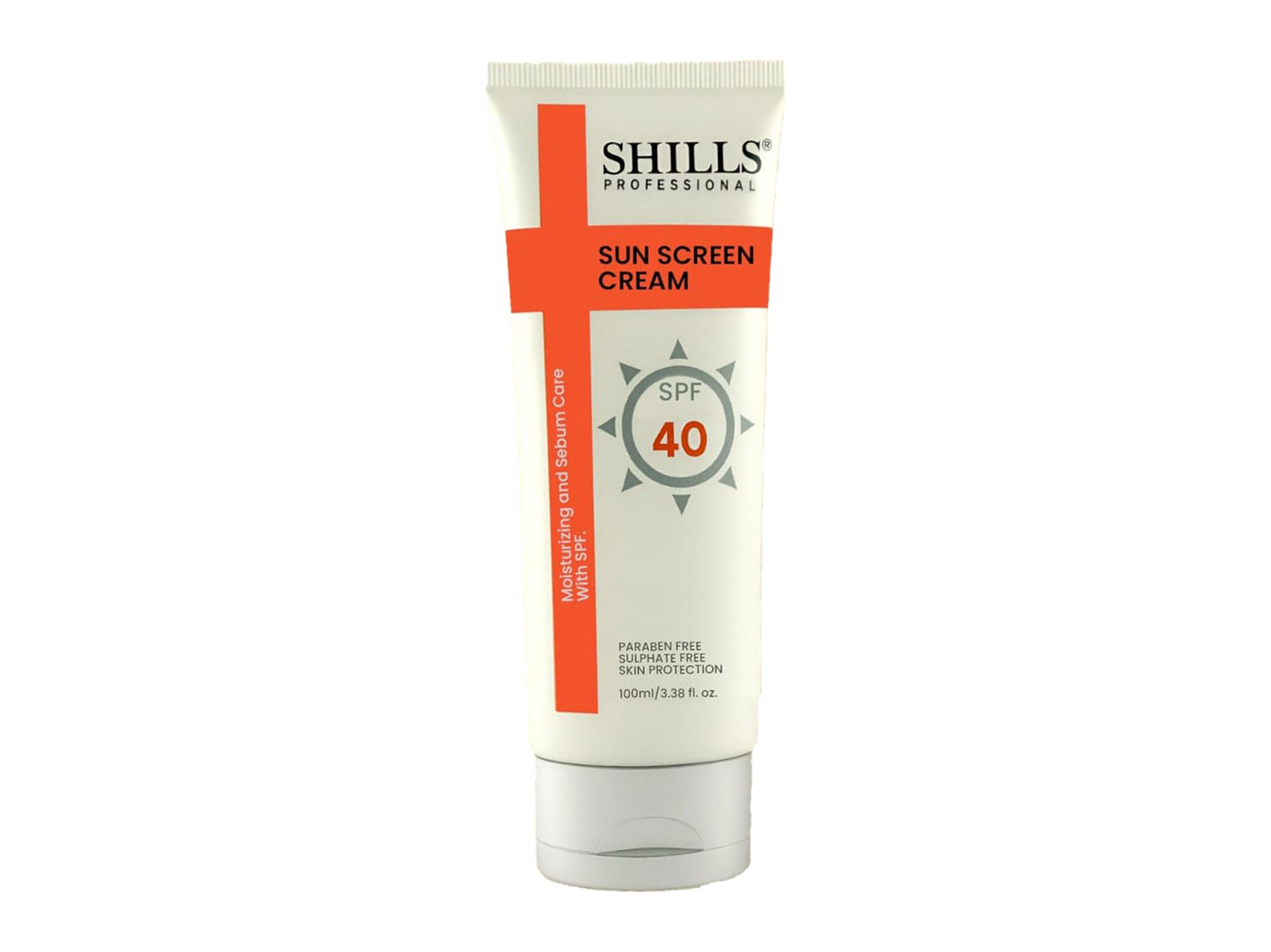 Shills Professional UV Sun Block Cream, SPF 30 PA, Paraben-Free, Moisturising with Adenosine, 100ml (100ml, 40, Sun Protection Factor (SPF))