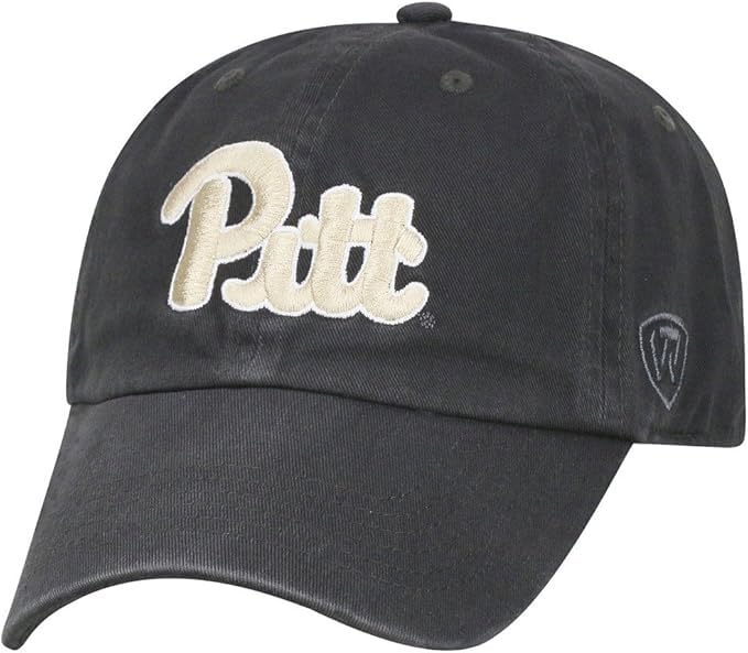 Collegiate Hats - Fitted Caps Adjustable Hats and Snapbacks Available, Pitt Logo Charcoal, One size โ image 1