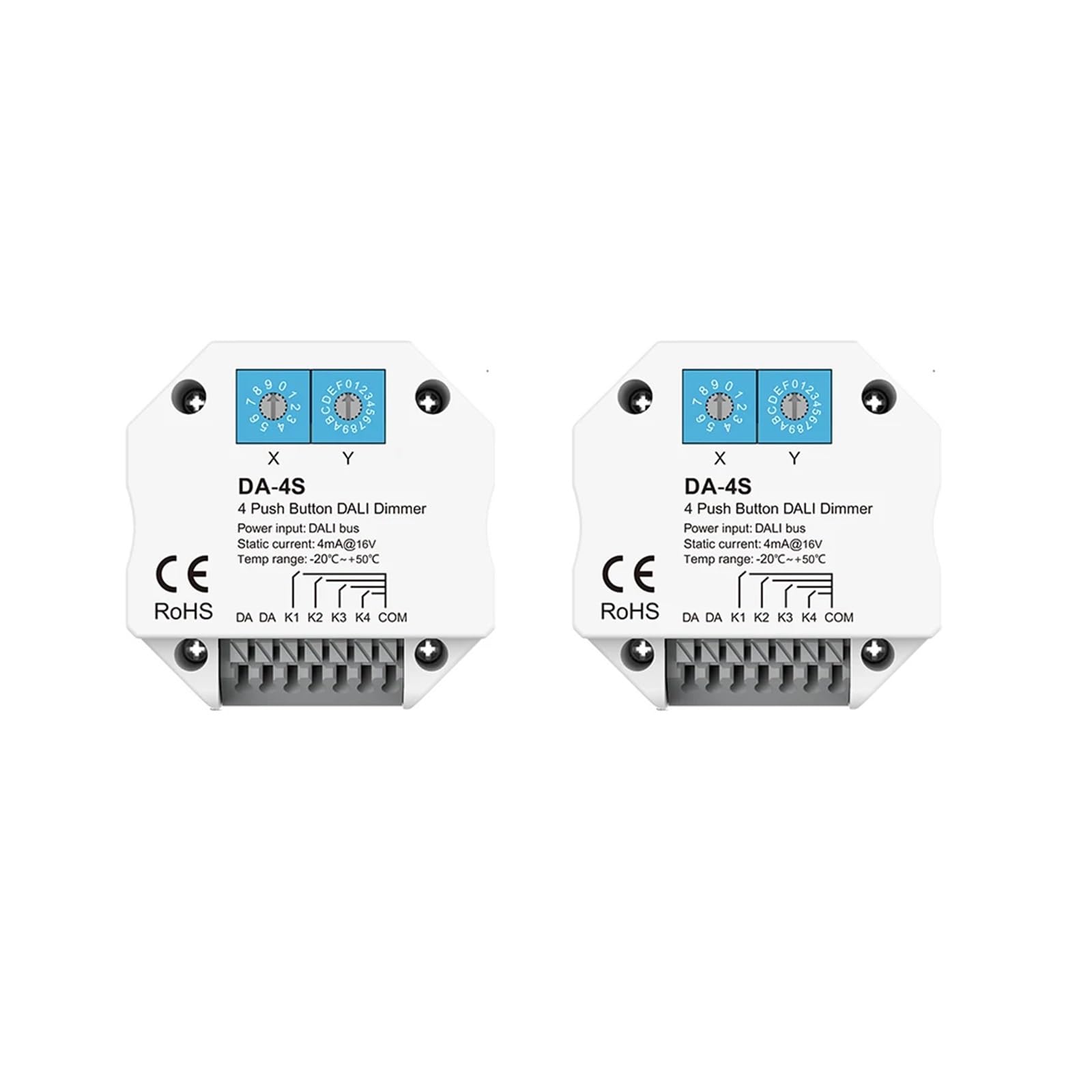 Variateur 4 Boutons Dali 4 adresses pour gestion de groupe d'éclairage