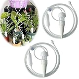 自動給水スティック 改良型バルブ仕様 自動給水鉢専用スティック 屋内・屋外兼用 観葉植物/鉢植え/旅行/外出時の水やりにおすすめ【2本セット】