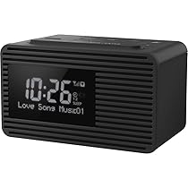 Panasonic RC-D8EG-K – Radiosveglia Digitale DAB+, Ampio Display, Tasto Snooze, Doppio Timer, Ricarica per Smartphone con Porta USB, Timer Sleep