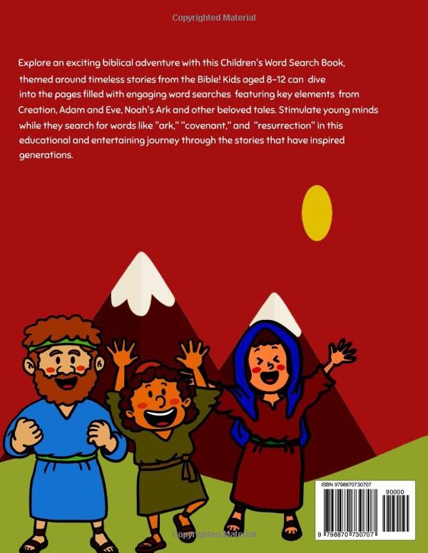 Bible Wordsearch For Kids Ages 8-12: An Educational Christian Puzzle Book About Some Great Events Of The Bible - Image 2