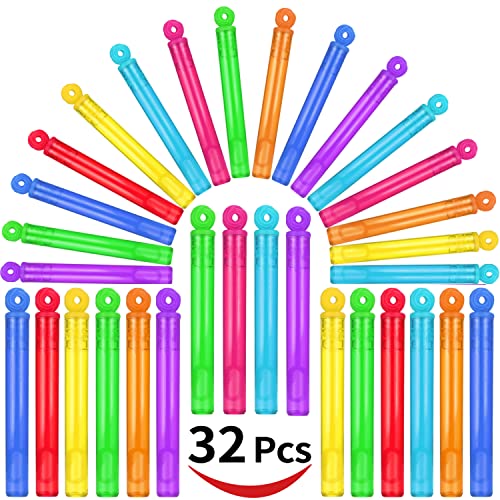 32-Pack-Mini-Bubble-Wands-8-Colors-Assorted-Party-Favors-for-Kids-Christmas-Party-Themed-Birthday-Wedding-Bath-Time-Outdoor-Summer-Favors-for-Girls-Boys