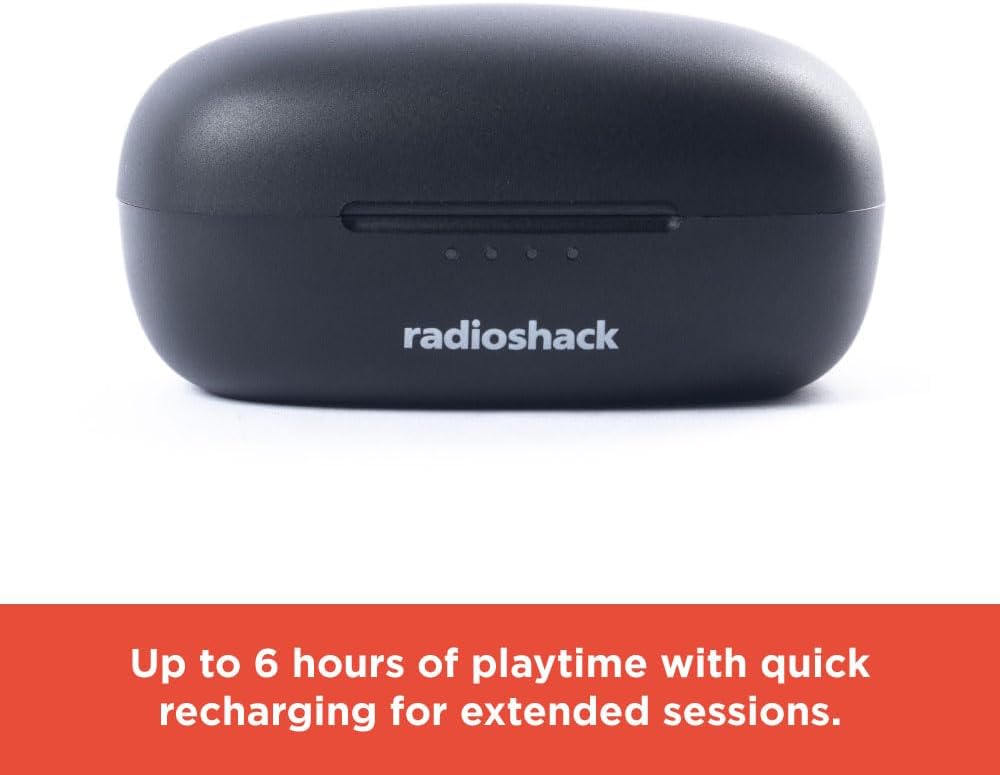 RadioShack Black Charging Case with LED Indicators