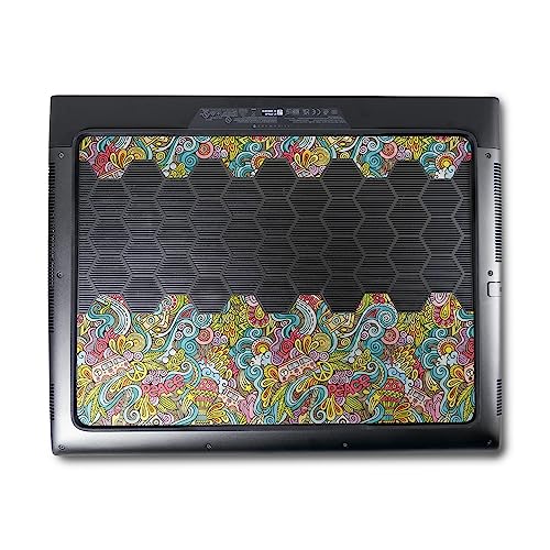 Image of MightySkins Carbon Fiber Skin Compatible with Alienware M18 R1 (2023) Full Wrap Kit - Ultra Hippie | Protective, Durable Textured Carbon Fiber Finish | Easy to Apply & Change Styles | Made in The USA