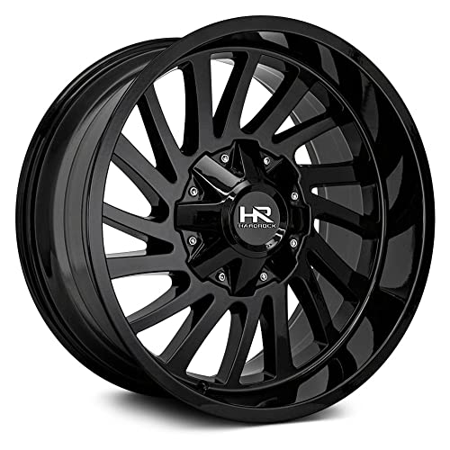 Hardrock Offroad Wheels H708 OVERDRIVE Custom Wheel - 20x10, -19 Offset, 5x150 Bolt Pattern, 110.3mm Hub - Gloss Black Rim