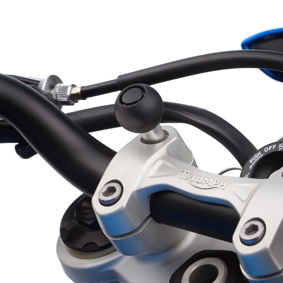 Supporto Gopro Moto Supporto Da Manubrio Ultimateaddons - Attacco Per Accessori Su Bici, Moto E Biciclette Motorcycle Handlebar Mounting Bracket - Foto 13