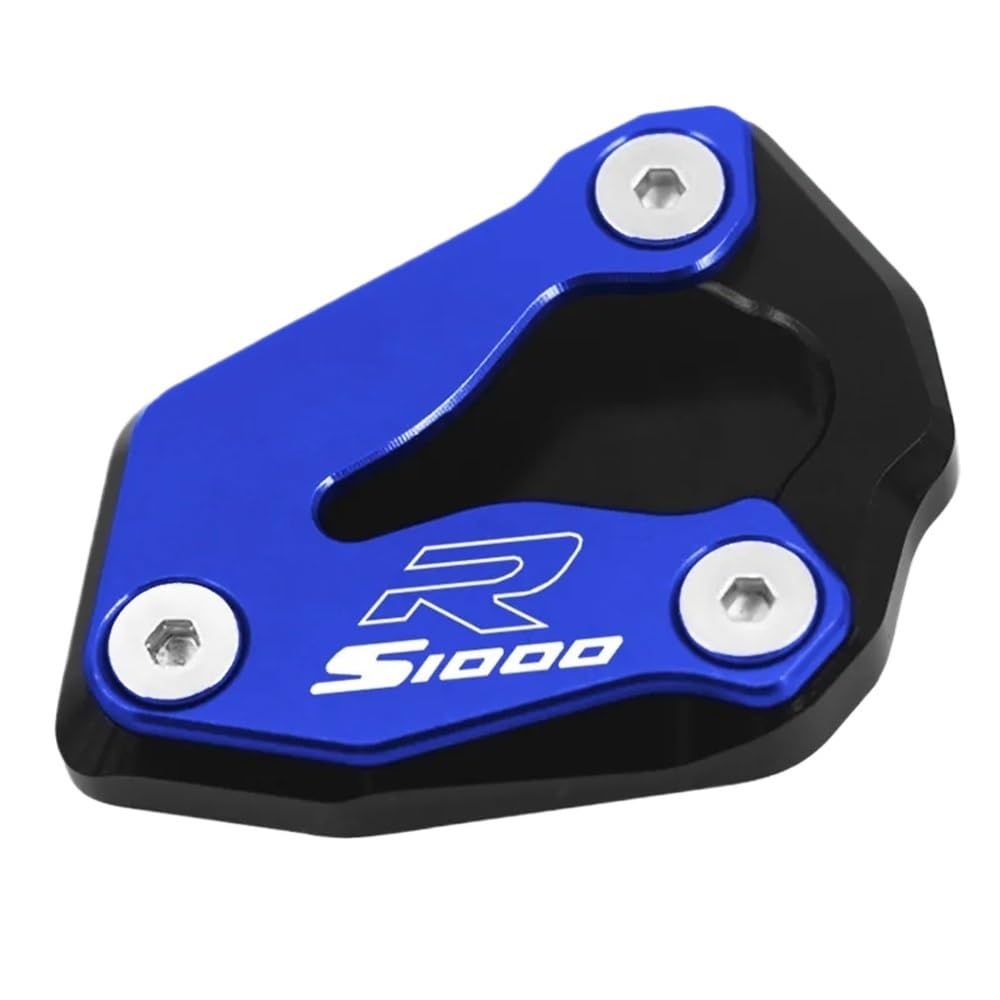 Ampliador De Soporte Lateral Para BMW S1000XR 2020-2024 - Placa De Aluminio CNC Para Más Estabilidad - Color Azul