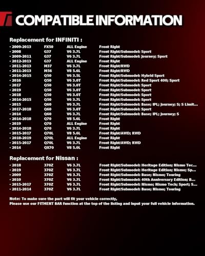 Image of Torchbeam Front Brake Caliper Right for INFINITI 2012-2013 G37, Nissan 2009-2019 370Z 3.7L, INFINITI 2008-2011 G37 3.7L, INFINITI 2016-2019 Q50 3.0T, Front Right Caliper Replace # 196233