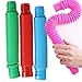 Giocattoli Sensoriali per Tubi Pop per Bambini, Giocattoli Agitatori per Tubi Elastici Multicolori per Bambini Autistici (4 Pack XL)