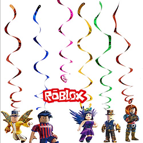 Roblox Roblox Motto Party Supplies Roblox Party Favor Roblox Hanging Swirl Decoraties Happy Bithday Banner Spellen Cake… - Image 3