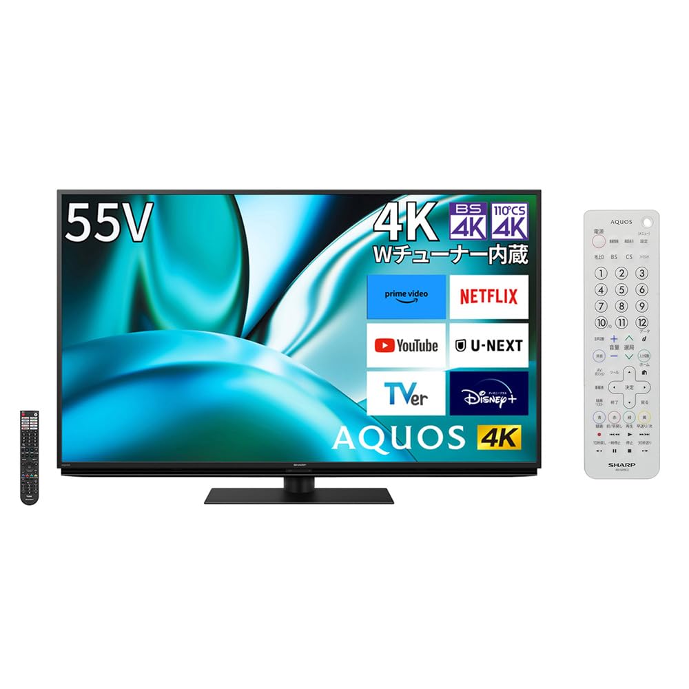 Amazon | 【セット買い】 シャープ 55V型 4K 液晶 テレビ AQUOS 4T