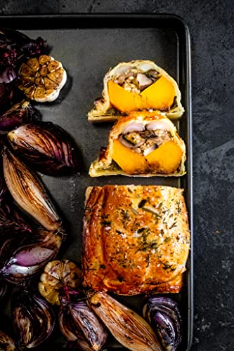 MasterClass Hard Anodised Aluminium Baking Tray, 42 x 31 cm Deep Tin with Teflon Non Stick Coating, Black - Image 7