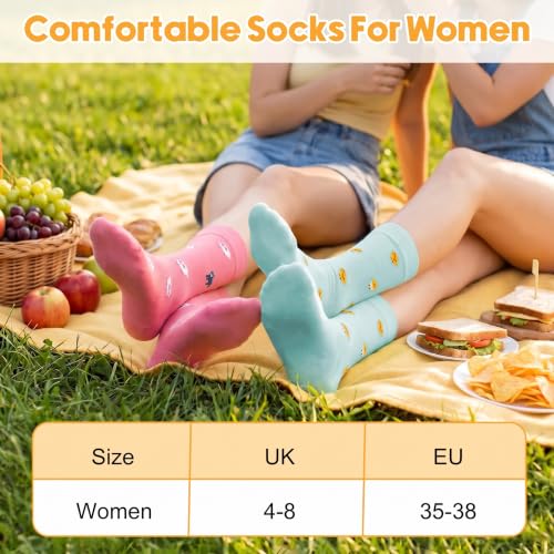 Image of Chalier Funny Socks for Women, Fun Cute Cat Dog Animal Socks Gifts, ColorC