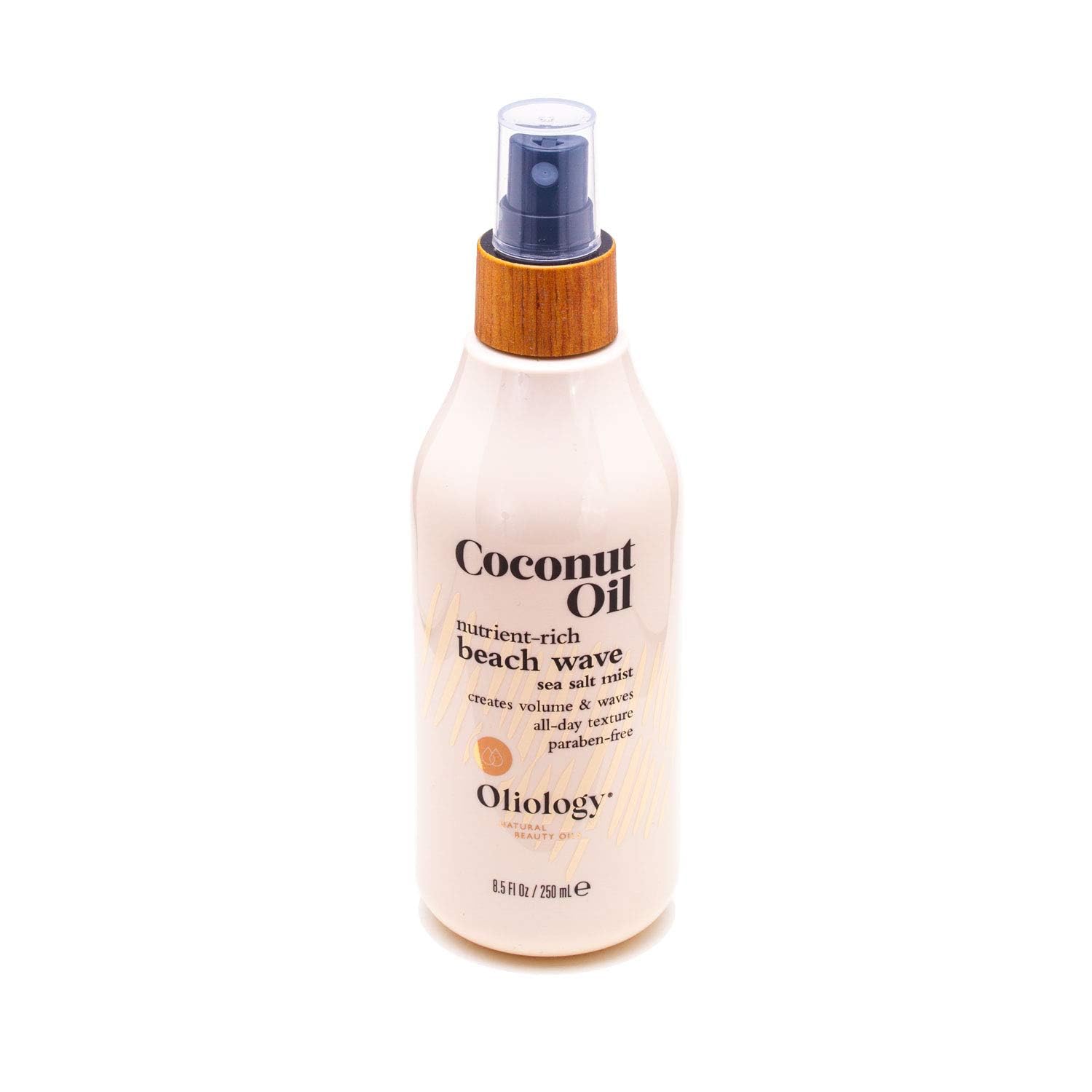 Oliology Coconut Oil Beach Wave Sea Salt Mist Spray - Light Mist Gives Hair Soft Beachy Waves Without Stiffness | Creates Volume | Long Lasting | & Paraben Free (8oz/2 Pack)