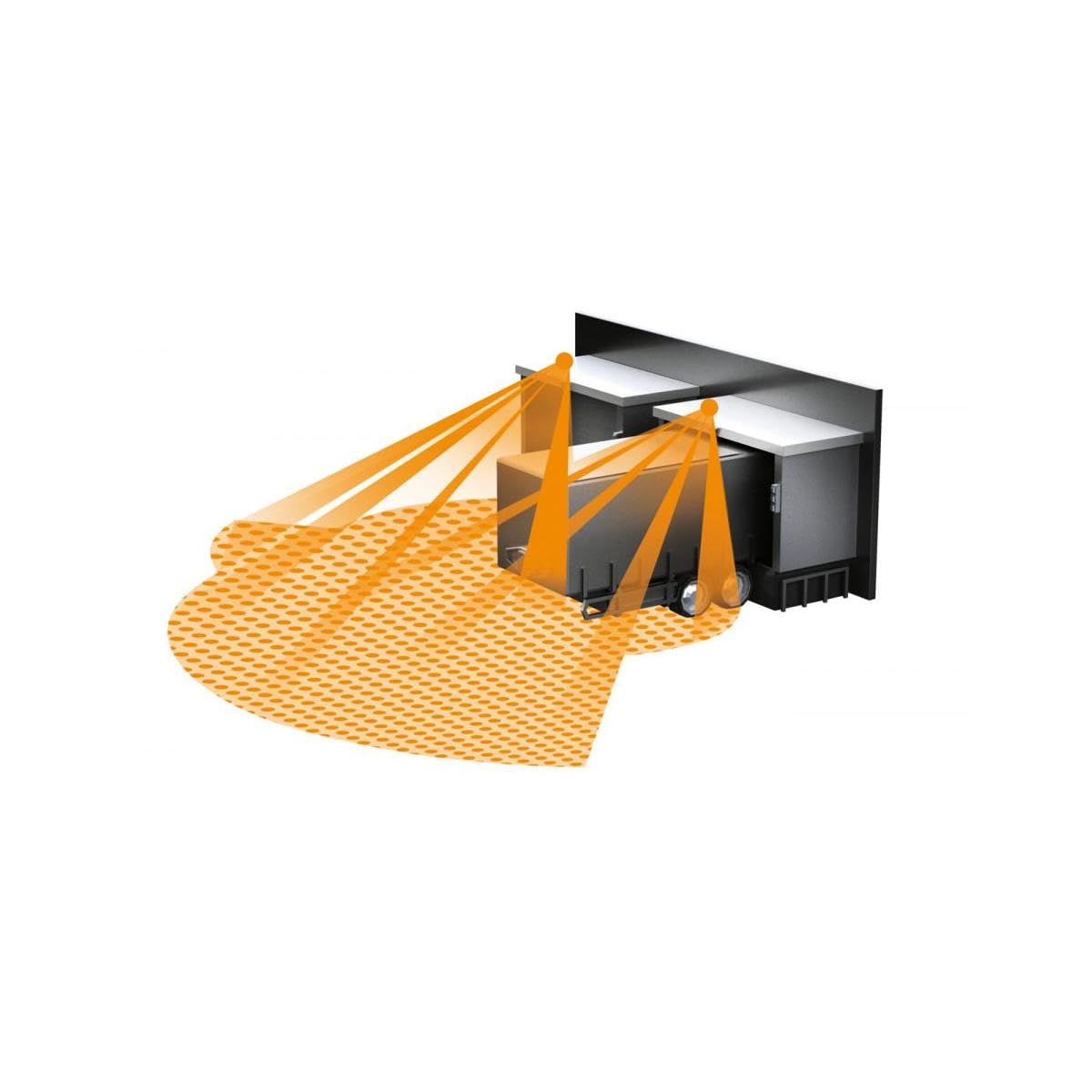 Steinel Rilevatore di movimento a infrarossi sensIQ antracite | sensore 300°|20 m, 2500 W, funzione TEACH, supporto angolare a parete, telecomando