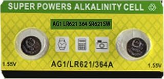 2PCS LR621 AG1 SR621SW 364 LR60 164 1.5V Watch Battery