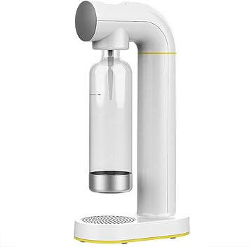 Sparkling Water Machine Home Made Soda Carbonated Drink Inflator Milk Tea Shop Commercial Soda Water, Portable, No Battery Requirednot included CO2 Color White
