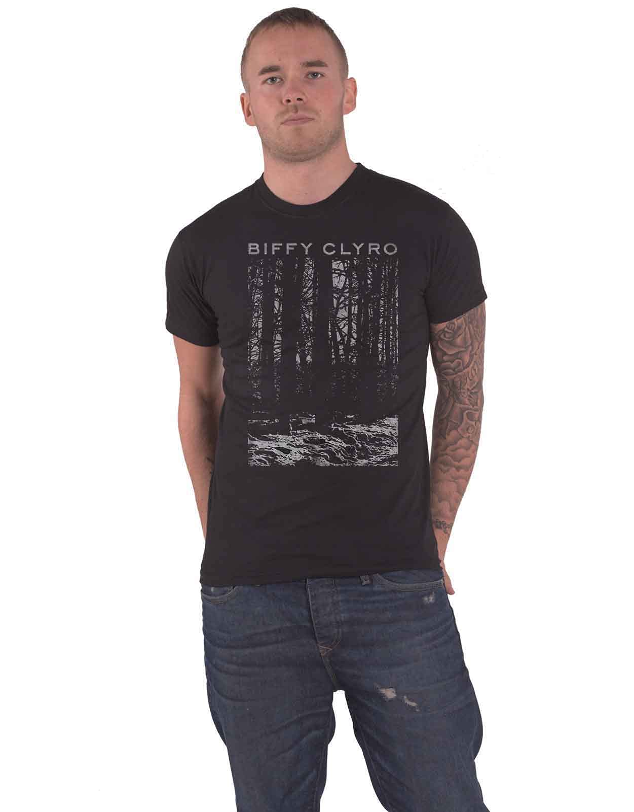 Biffy ClyroT Shirt Biffy F**King Clyro Band Logo Official Mens Black
